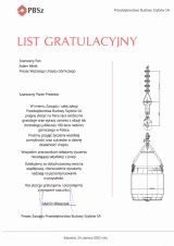 Listy gratulacyjne otrzymane z okazji 100-lecia nadzoru górniczego w Polsce (10)