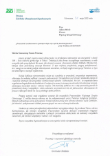Listy gratulacyjne otrzymane z okazji 100-lecia nadzoru górniczego w Polsce (2)